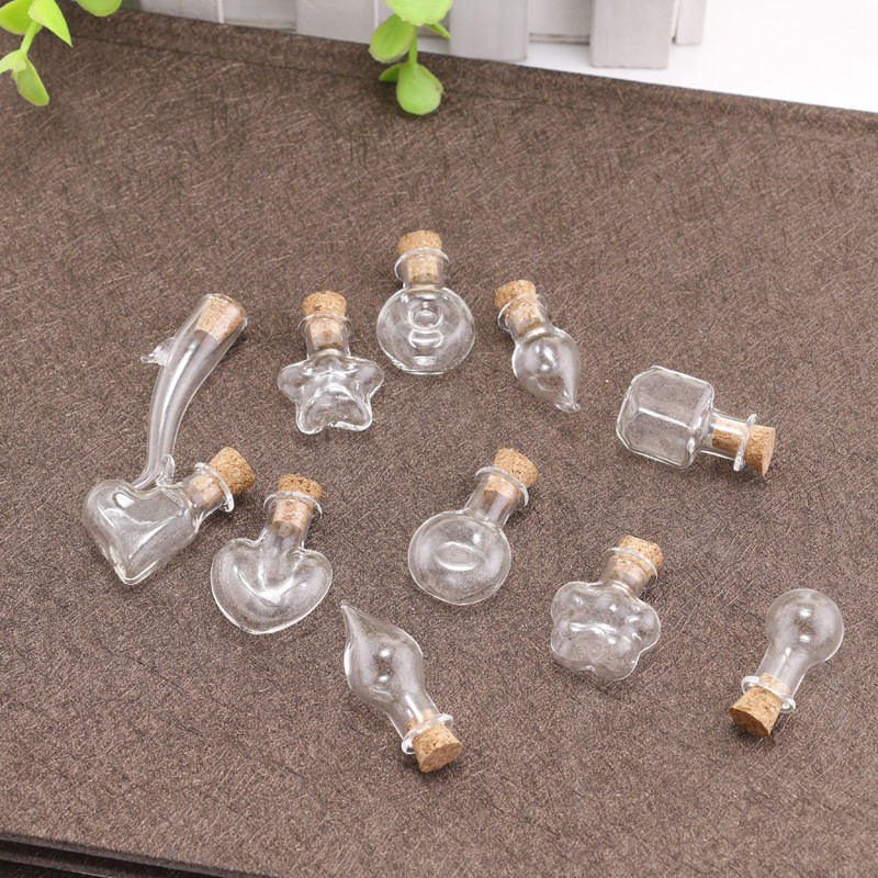 5g Weight Ornaments Jewelry Making Type 2.5-3CM Jewelry Making Size Drift bottle Classification 1 Piece Quantity Wooden plug, Glass Material Geometric Pattern Simple Style Style 1 Piece 2.5-3CM Wooden Plug Glass Geometric Drift Bottle 33