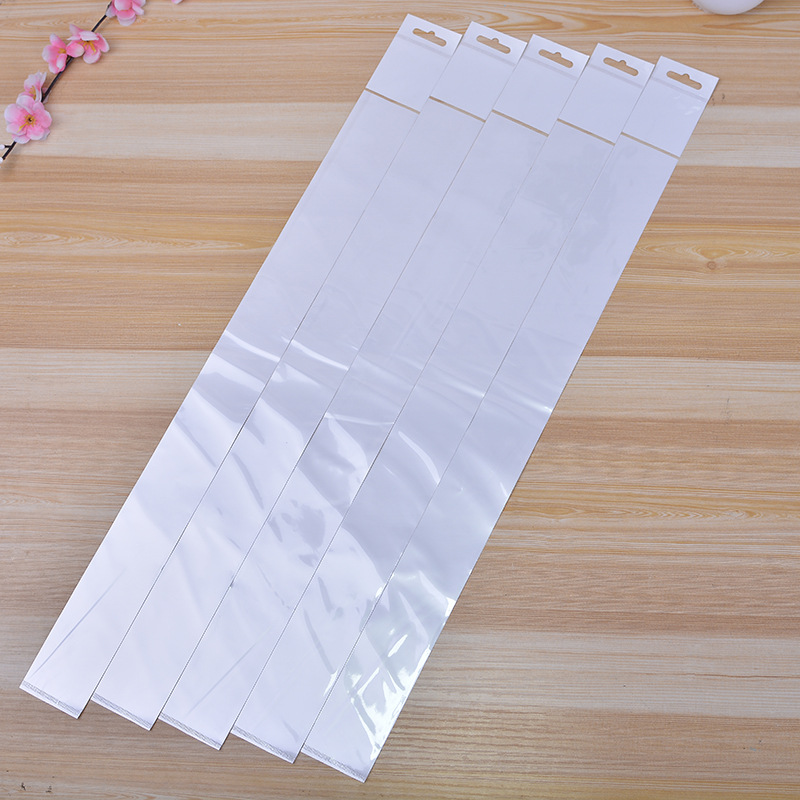 opp卡头袋 自粘袋 自封 透明服装袋 小OPP双层直尺袋子