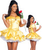 yellow BELLE PRINCESS DRESS snow white Cosplay costume photo