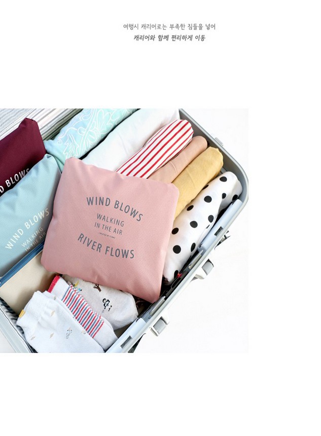 韩版差旅包可折叠式旅行收纳包旅游收纳袋提花包衣服整理袋待产包详情22