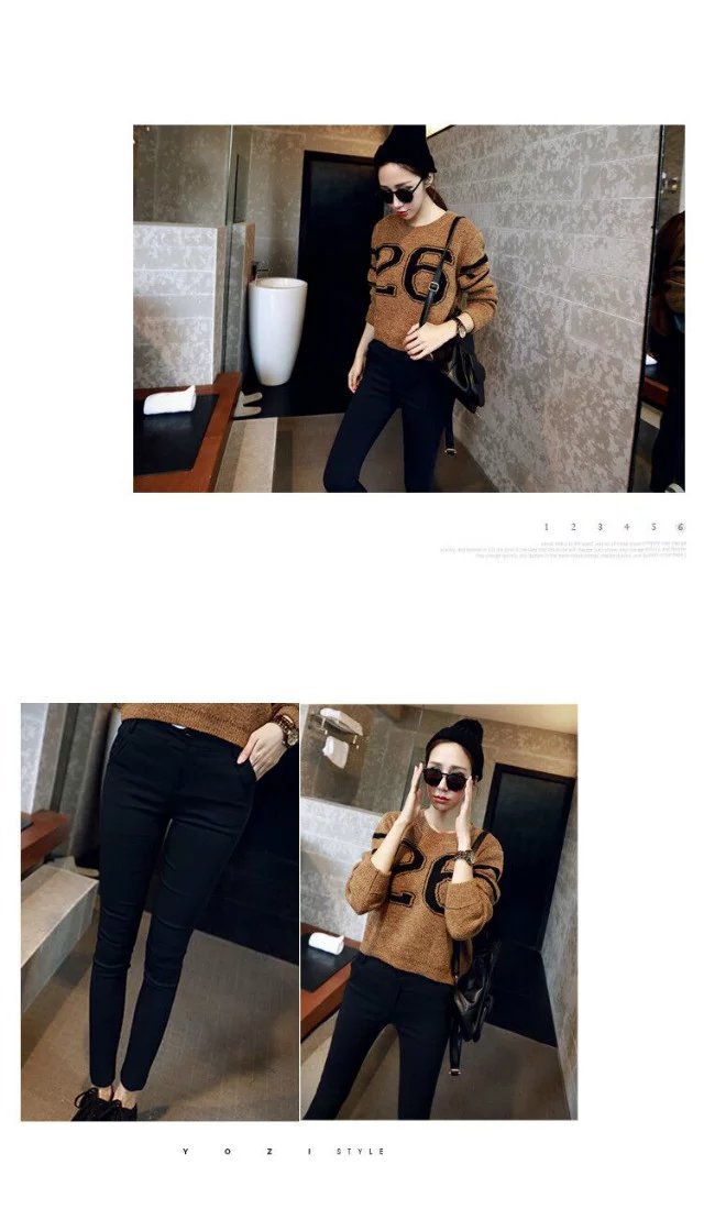 纯黑女裤详情图片2