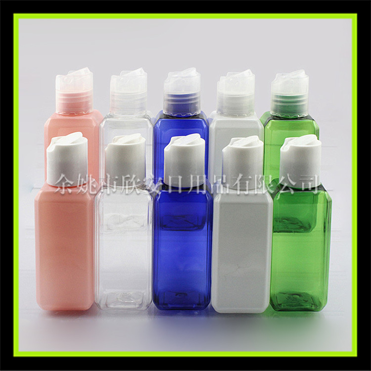 乳液方瓶50ml按压盖瓶 洗发水小样瓶 药液瓶50ml替换瓶 纯露方瓶