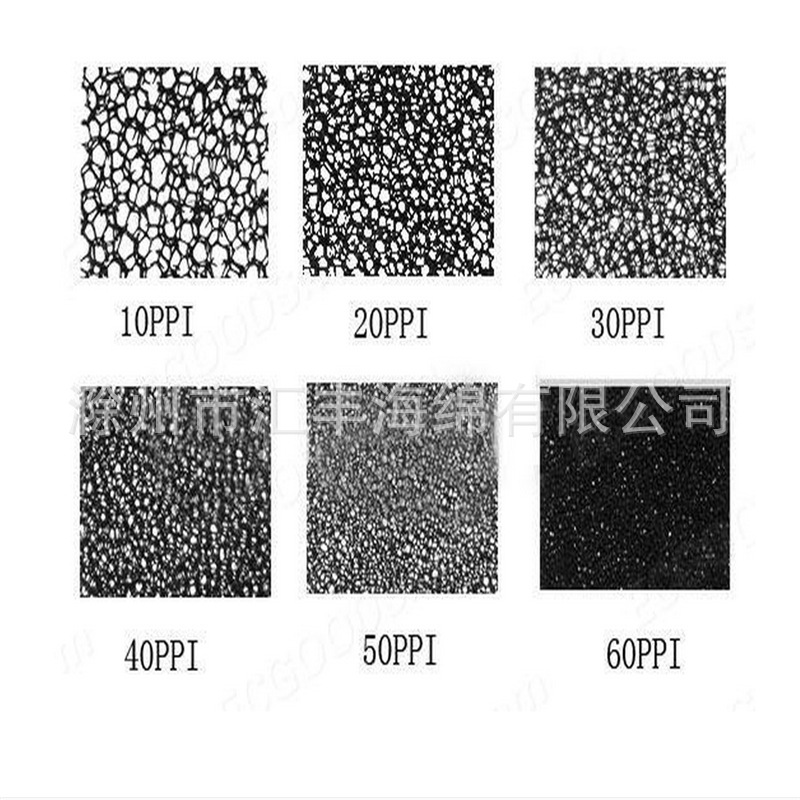 厂家直销 供应优质 多种PPI过滤海棉  可按客户尺寸型号订做