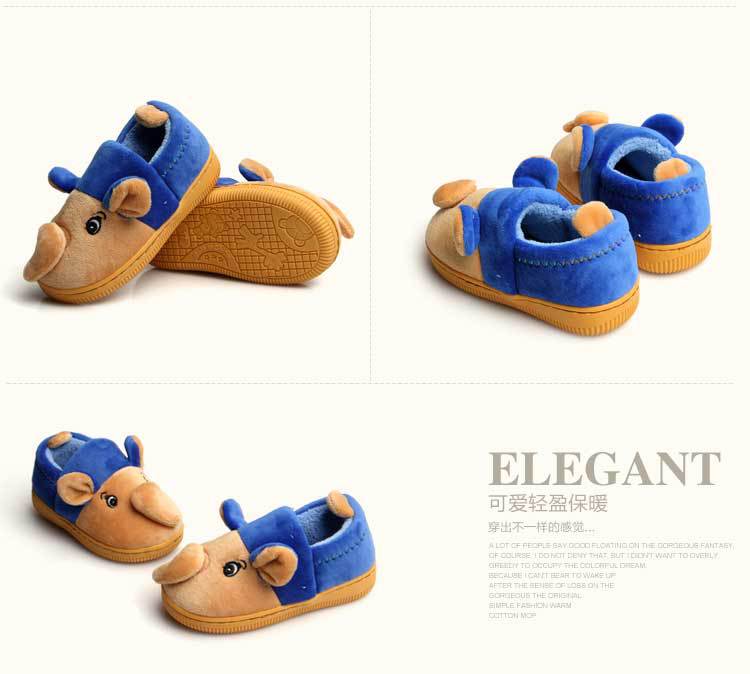 Pantoufles enfants en suède pour hiver - semelle caoutchouc - Ref 1007217 Image 26