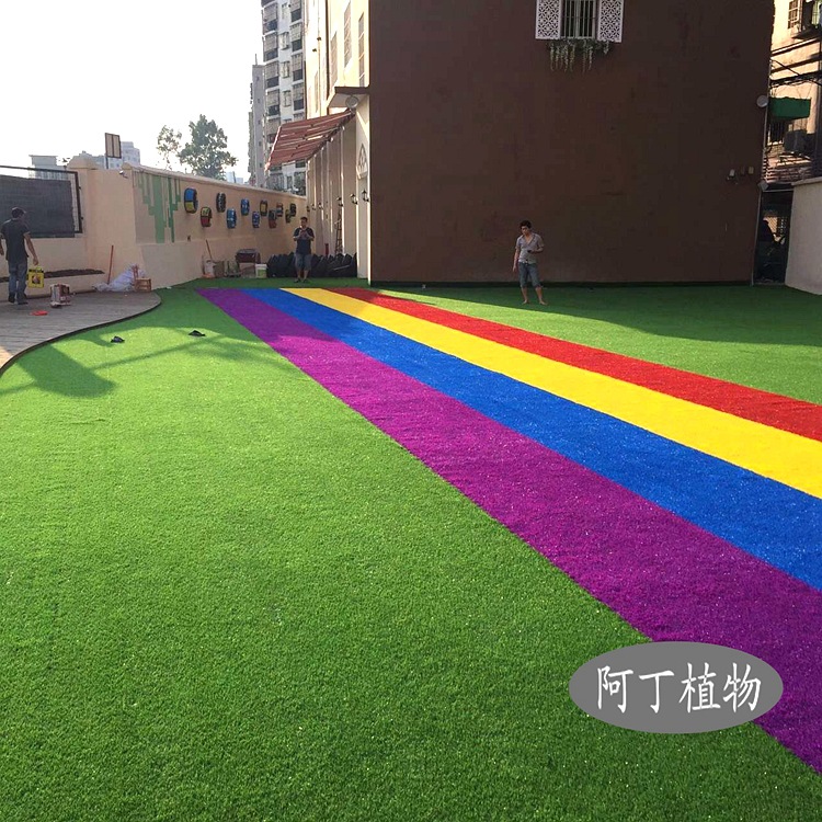Artificial turf simulation turf Roof outdoors carpet Lawn Home Furnishing kindergarten Playground green decorate wholesale