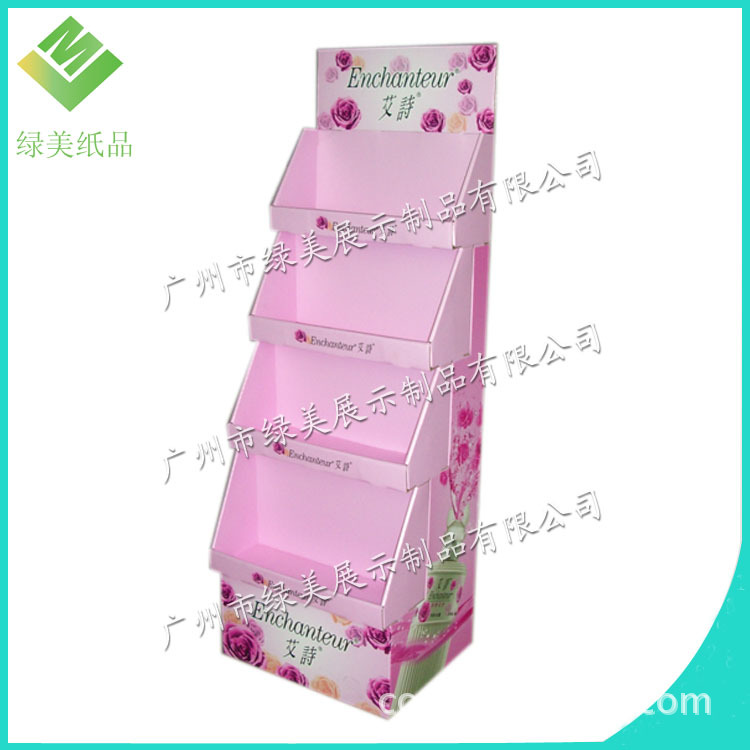 纸货架广州 落地式纸展示架 纸陈列架 洗发水纸货架