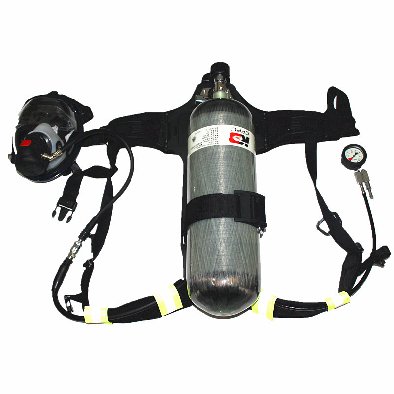 正压式空气呼吸器救生器材 碳纤维瓶6.8L钢瓶5L6L紧急救生呼吸器