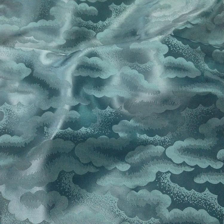 人丝大提花 祥云超柔里布 高档西装毛呢大衣里布雅致商务