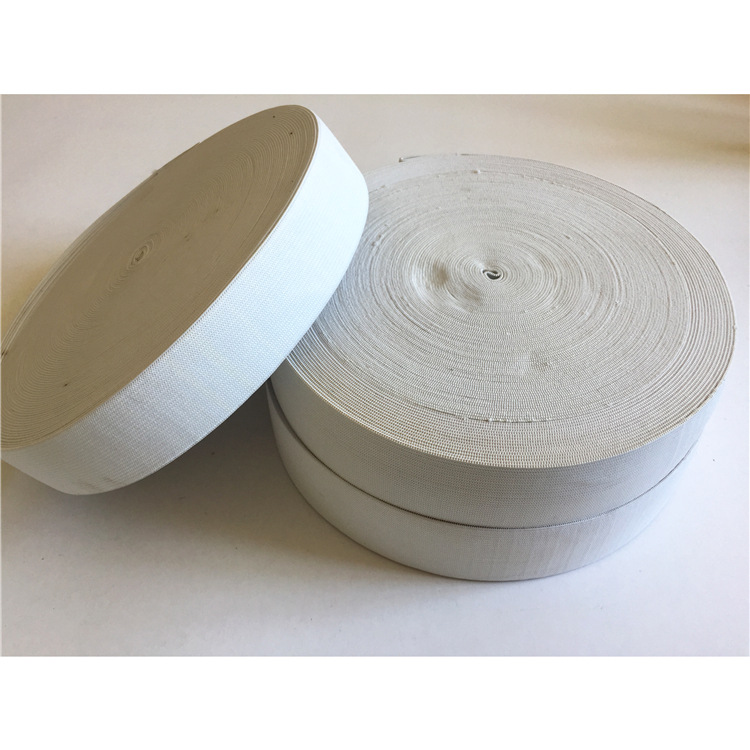 厂家批发黑白色钩编带针织带橡筋