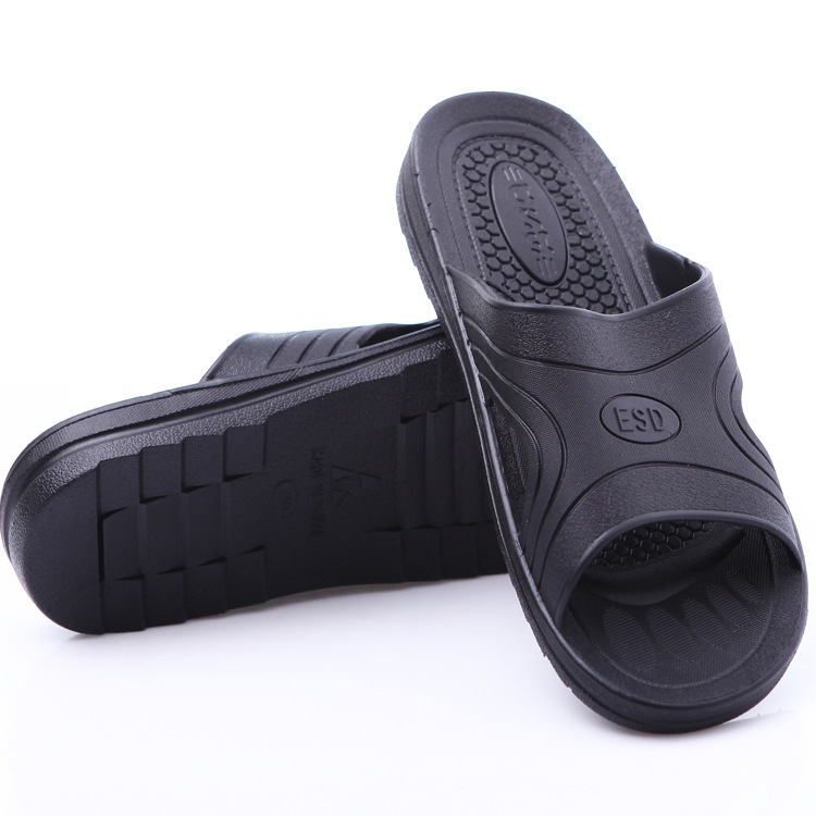 supply SPU black Anti-static slipper Direct selling soft Clean plastic cement Work shoes Clean Anti-static