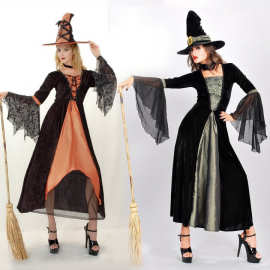 新款万圣节服装 女巫服成人角色扮演halloween巫婆cosplay演出服