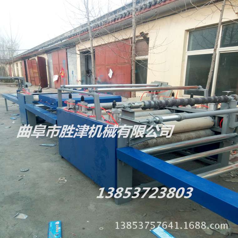 气缸自动涂胶覆膜机包头木塑板覆膜机