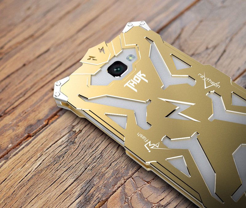 SIMON THOR Aviation Aluminum Alloy Shockproof Armor Metal Case Cover for Samsung Galaxy A9 A9000