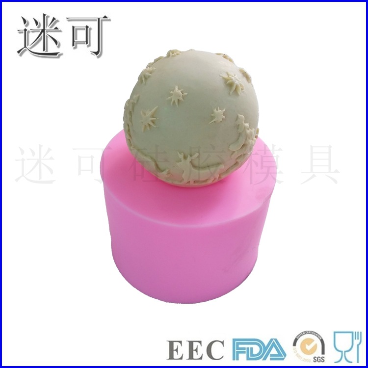 Estrella ciervos fondant molde de silicona molde de la vela jabón hecho a mano suave cerámica jabón molde ventas directas de la fábrica