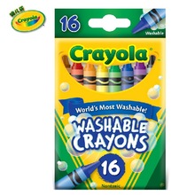 美国 绘儿乐(Crayola)16色可水洗蜡笔 52-6916 儿童蜡笔