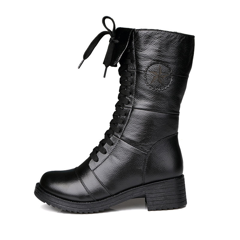 Bottes femme en En cuir - Ref 3354728 Image 4