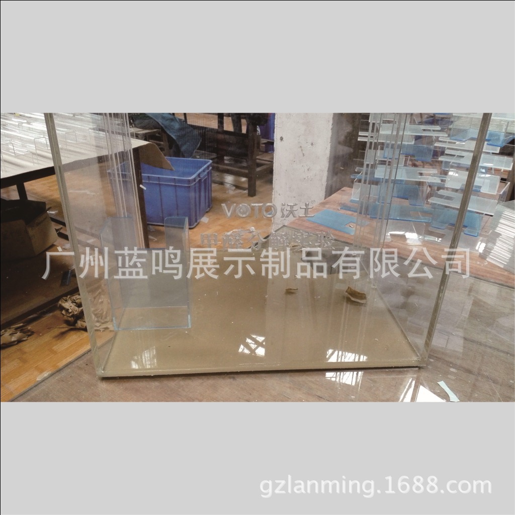 亚克力高端产品功能演示箱 有机玻璃涂料硅藻泥甲醛测试展示箱子