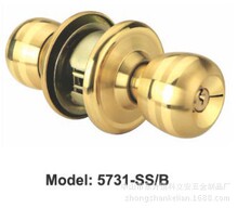 铜球锁 5731加大加重版铜球型锁具 双线球形门锁 金色球锁 批发