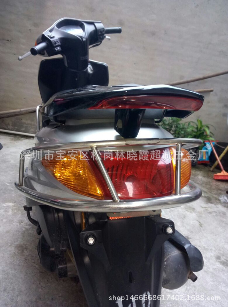 摩托车后货架_五羊本田 \/5a 铝合金后货架后尾
