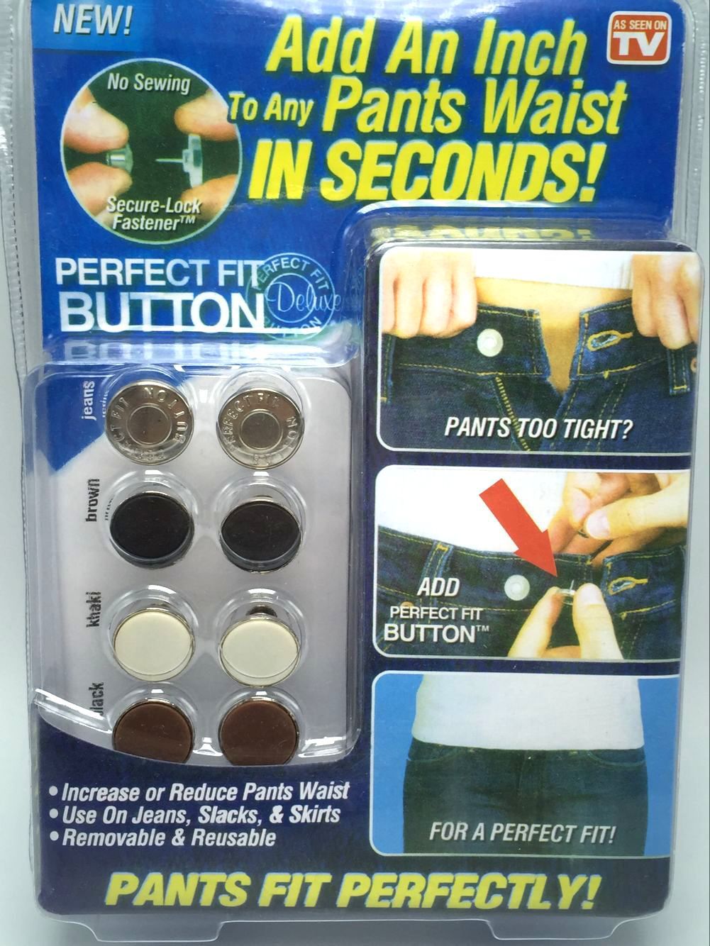 供应 perfect fit button 牛仔裤扣 TV松紧纽扣 替换纽扣