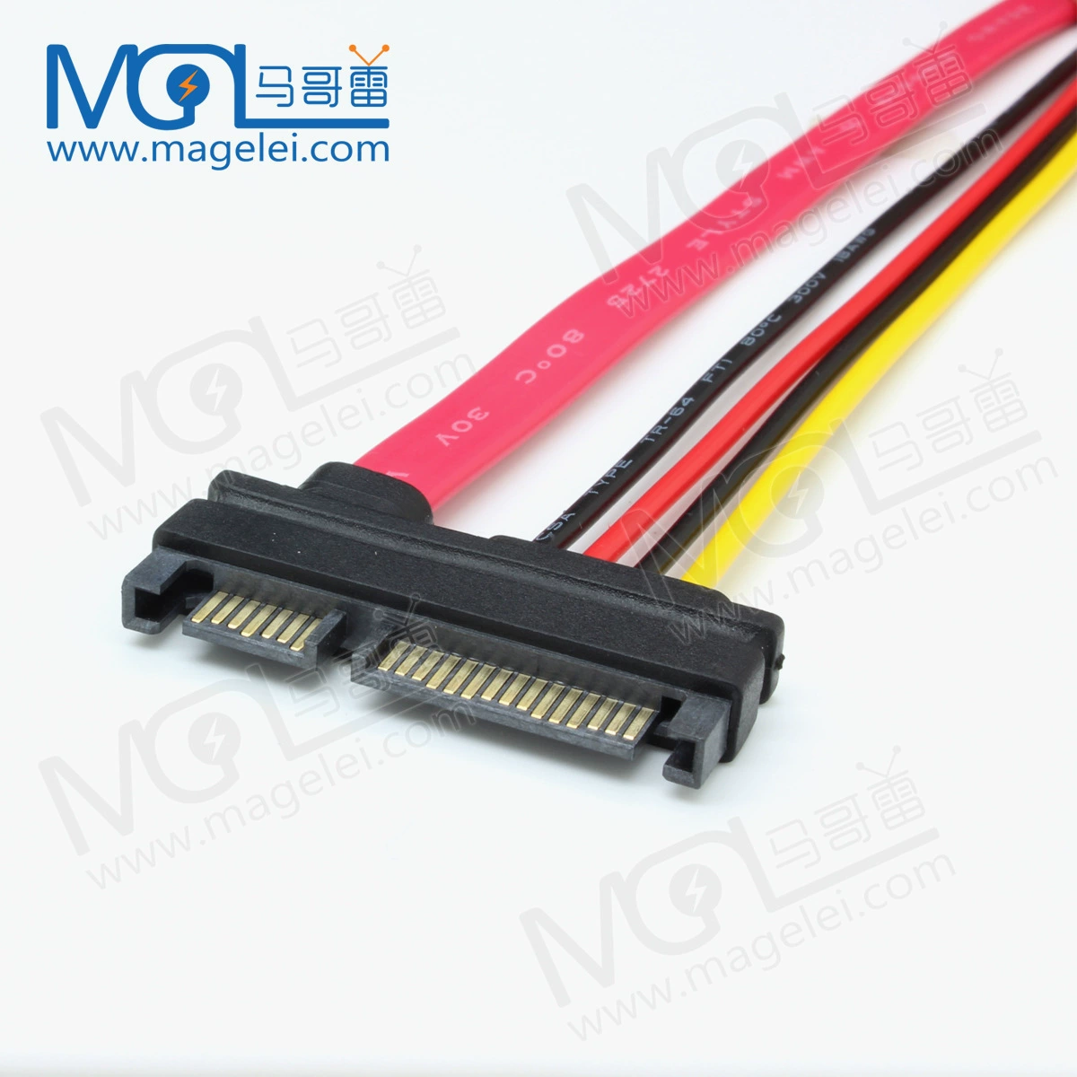 SATA7+15 удлинительная линия SATA для передачи данных и питания, кабель подключения к материнской плате, линейка 50 см