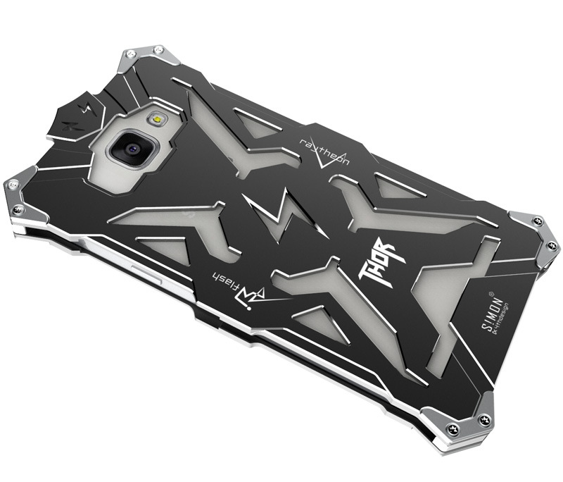 SIMON THOR Aviation Aluminum Alloy Shockproof Armor Metal Case Cover for Samsung Galaxy A5 (2016) A5100