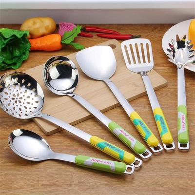 揭阳好厨夫不锈钢厨具七件套 尼龙手柄炊具套装 烹饪勺铲套装批发