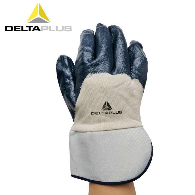 代尔塔201170安全袖口重型丁腈涂层防护手套 耐热耐油耐酸碱手套