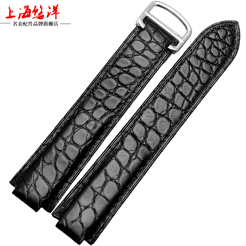 Crocodile leather watch leather strap adapter card to dumb blue balloon strap men's and women's 14 | 18 | 20mm large, medium and small
