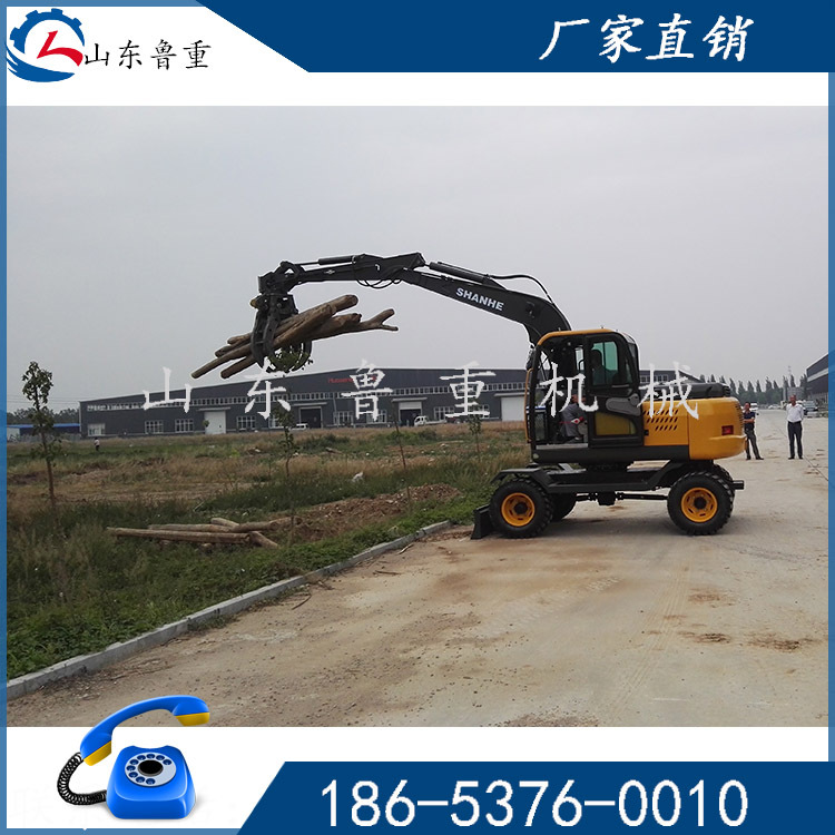 山东老专业销售 轮胎式抓木机 挖掘机 型号齐全 质量保障