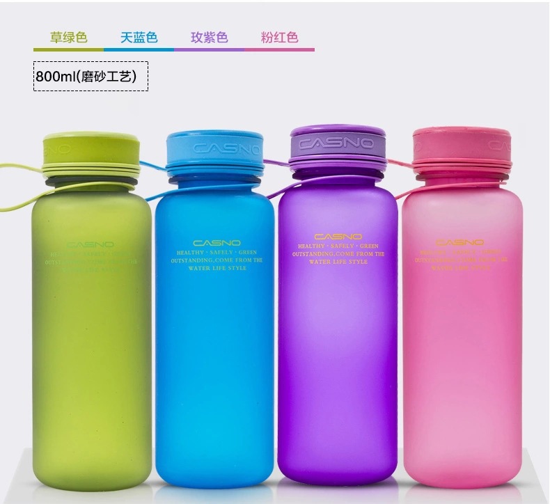 卡西诺1118磨砂水杯学生运动水壶瓶带盖水杯子创意定制LOGO太空杯8