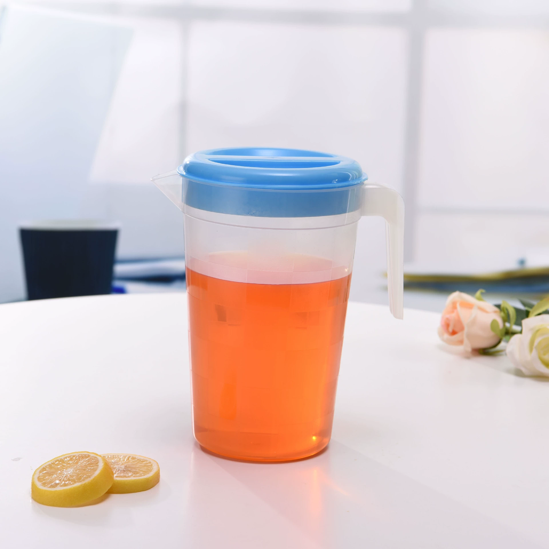 2021 новый стиль воды с соевым соевым молоком цветочный чай пластиковый матовый креативный чайник холодный чайник набор бытовой портативный