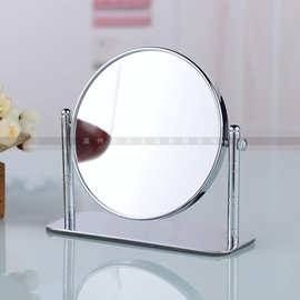 台式双面美容镜 三倍放大化妆镜 360度旋转梳妆台双面美容镜