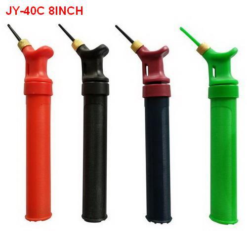 厂家供应批发塑料便携迷你手动球类充气玩具双向打气筒JY-40系列