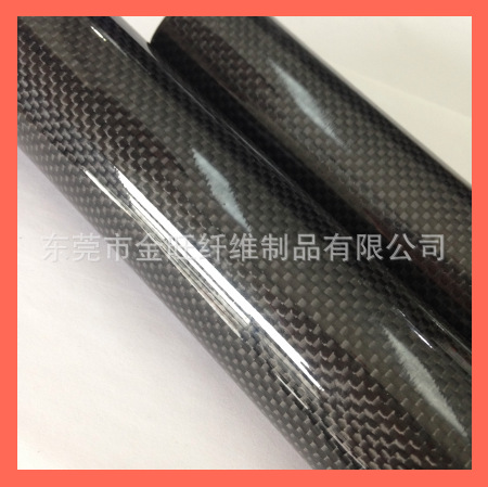 全碳3k碳纤维管 亮光平纹3k碳纤管22*20mm碳纤维管定制