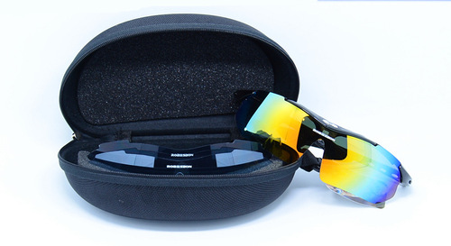 大型太阳镜眼镜盒 抗压EVA拉链盒 运动多片套装/中号眼镜盒批发