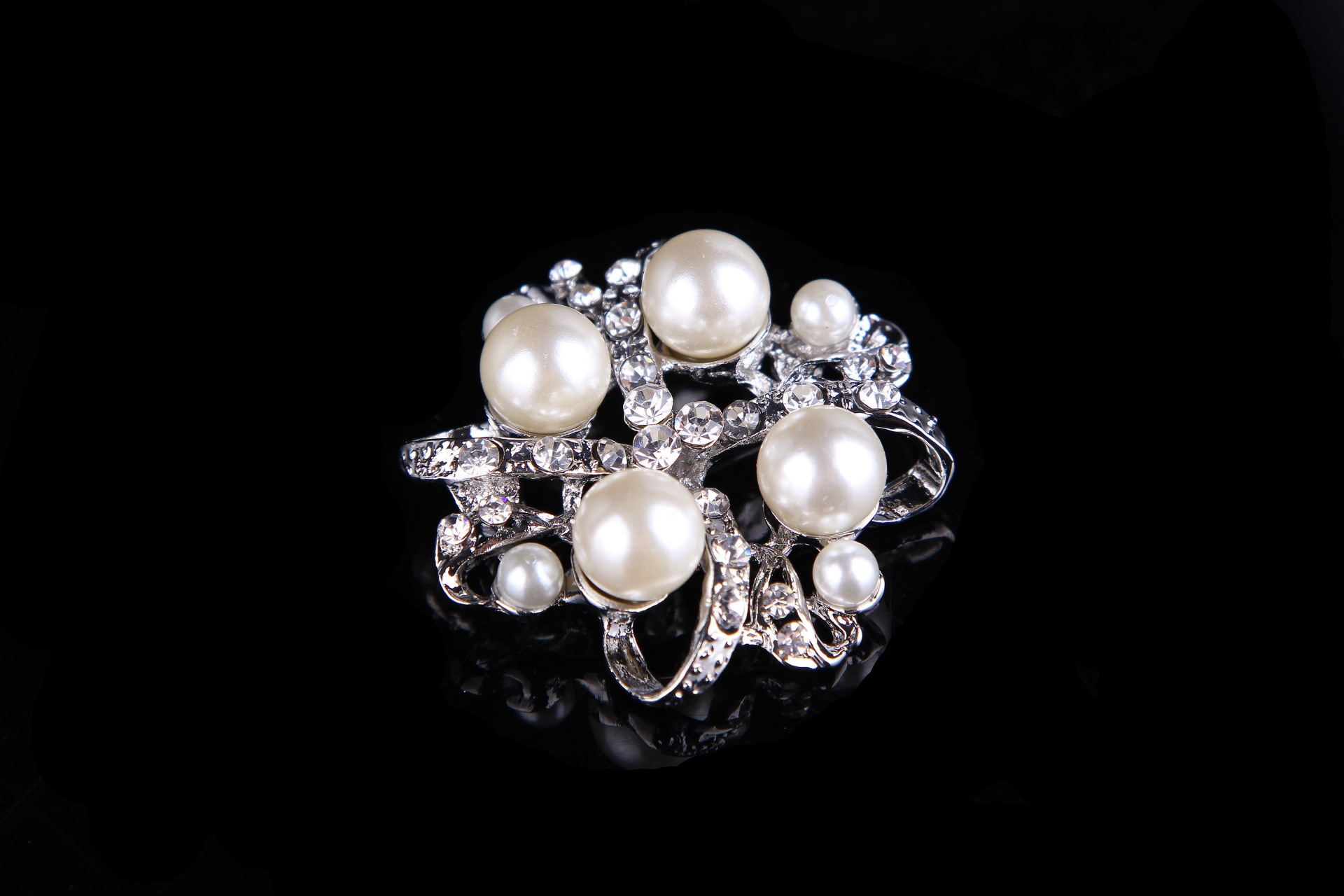 Broche en perles et strass, style coréen, simple et polyvalent, pour femme_voghion.com