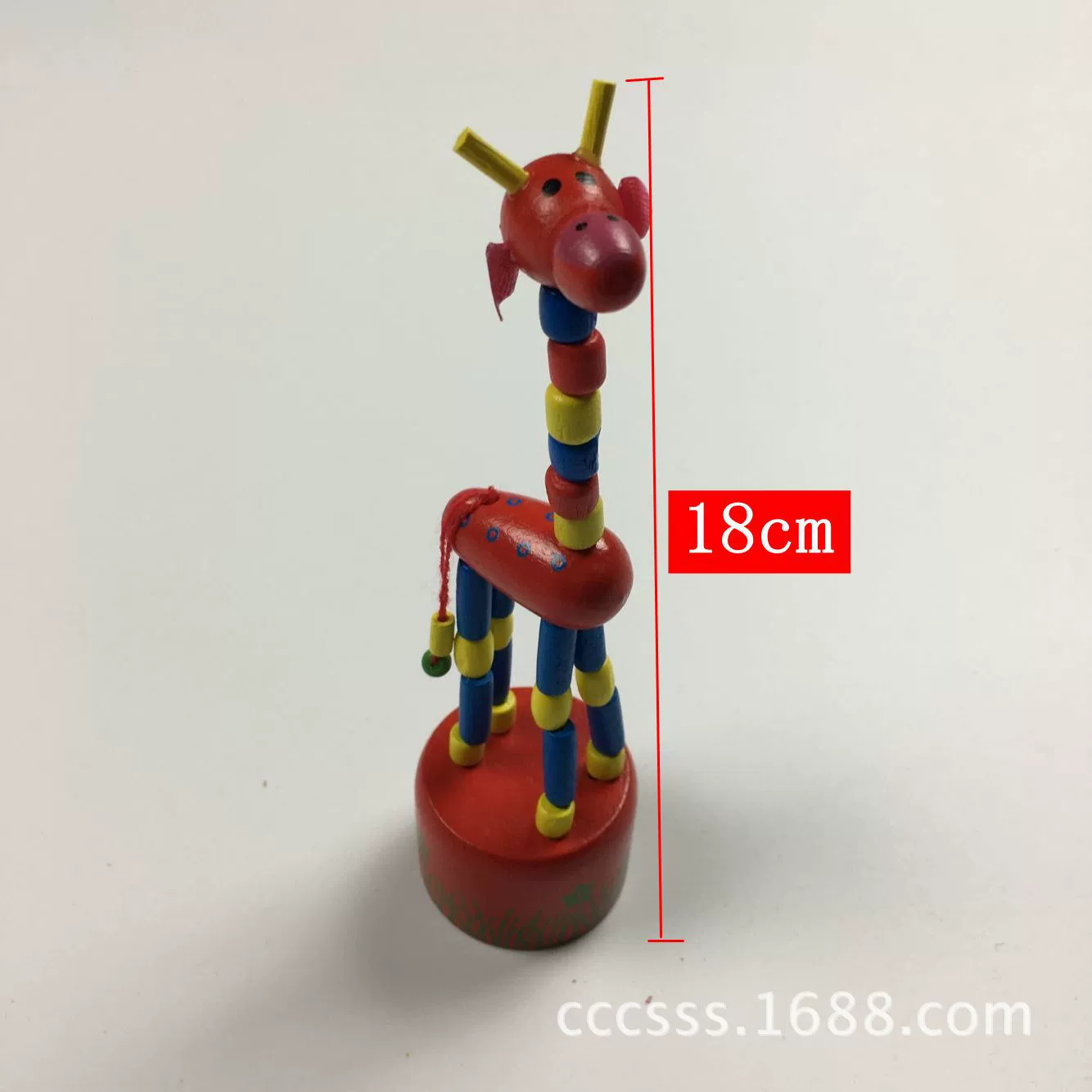 Виразная деревянная интерактивная игрушка, жираф, оптом