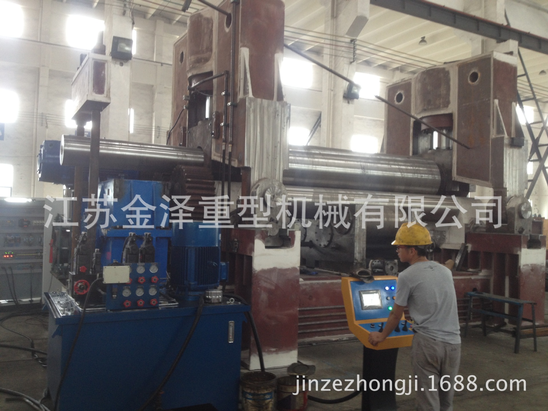 80x3500风电塔筒专用卷板机 上辊数控式卷板机 南通卷板机