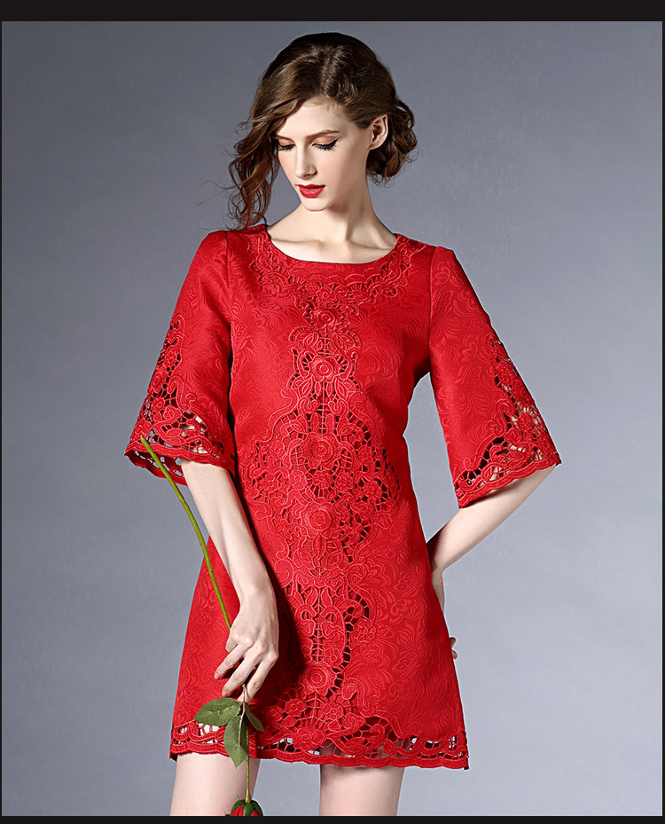 Robe femme AZURE CAPITAL en Broderie jacquard - Ref 3327363 Image 18