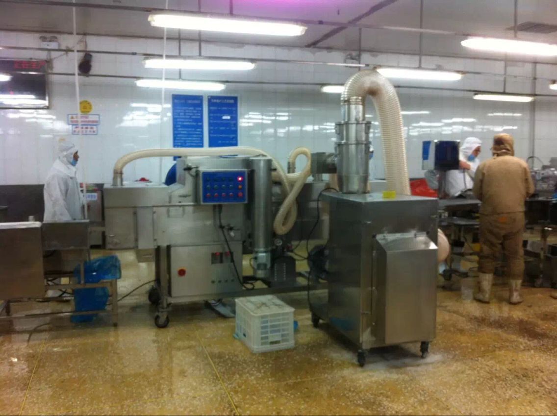 竹荚鱼上粉机,竹荚鱼裹粉机,竹荚鱼裹浆上粉油炸生产线