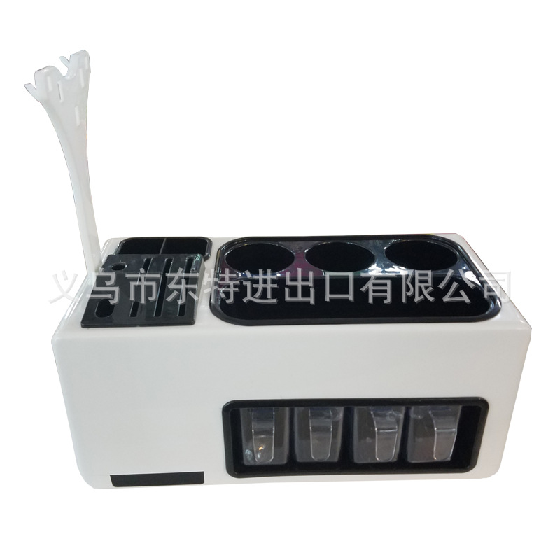 Multi-functional kitchen storage rack, plastic set, seasoning box, kitchenware combination storage rack, shelving rack set detail image 8