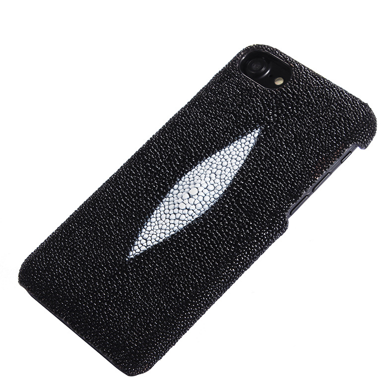 i-idea Luxury Genuine Stingray Skin Leather Hard Back Cover Case for Apple iPhone 7 Plus & iPhone 7