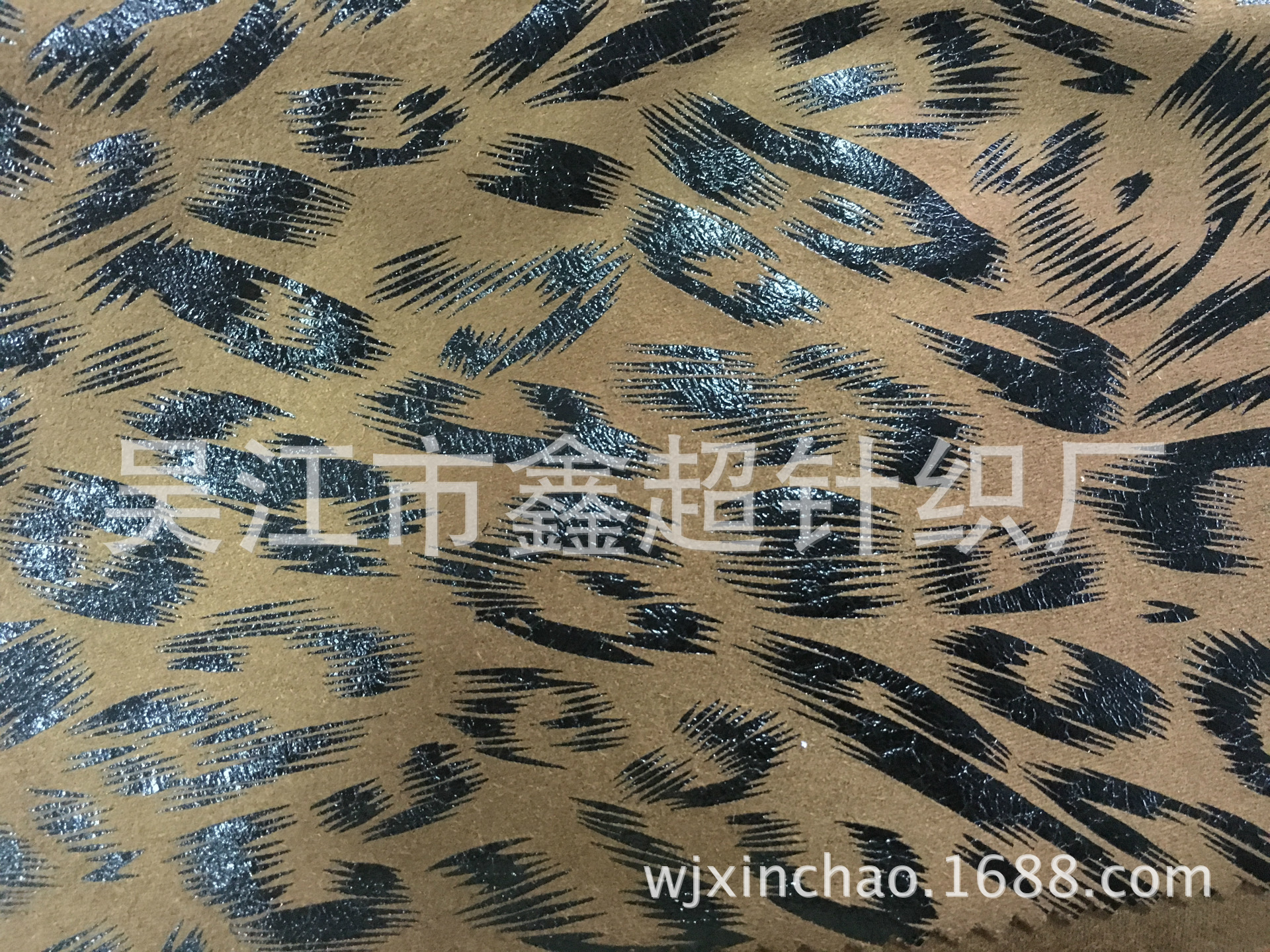 烫金烫胶麂皮绒