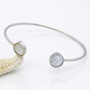 Classic white quality organic bracelet stainless steel
