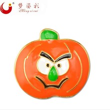最新创意款欧美外贸时尚衣饰万圣节可爱儿童卡通南瓜胸针别针定做