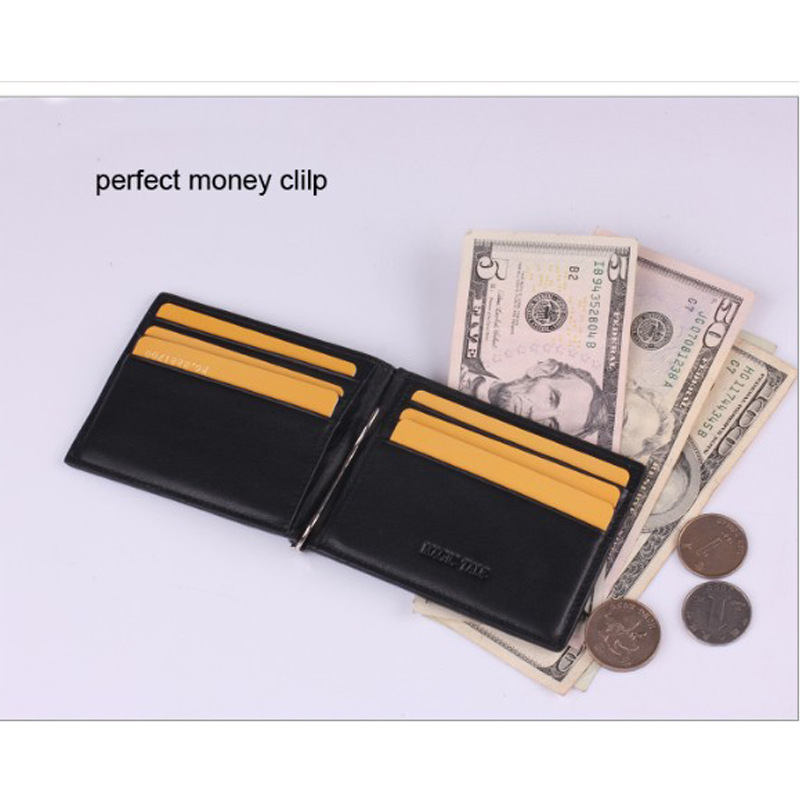 Factory custom leather wallet anti-magnetic men's wallet gift fashion card printed LOGO special price Guangzhou