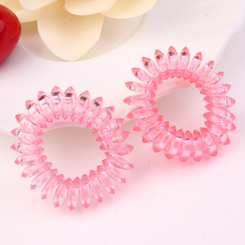 Transparent triangle phone cord hair band jewelry hair rope Yiwu stall wholesale headwear headband foreign trade hair accessories rubber band