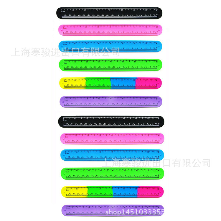 直尺 拍拍圈 ruler 啪啪手带 Silicone Slap Bracelets