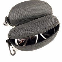 时尚新款牛津布太阳眼镜盒 EVA带挂钩牛津布拉链盒  眼镜盒 批发